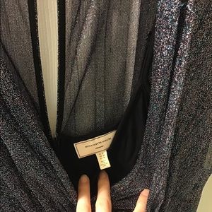 Anthropologie metallic dress